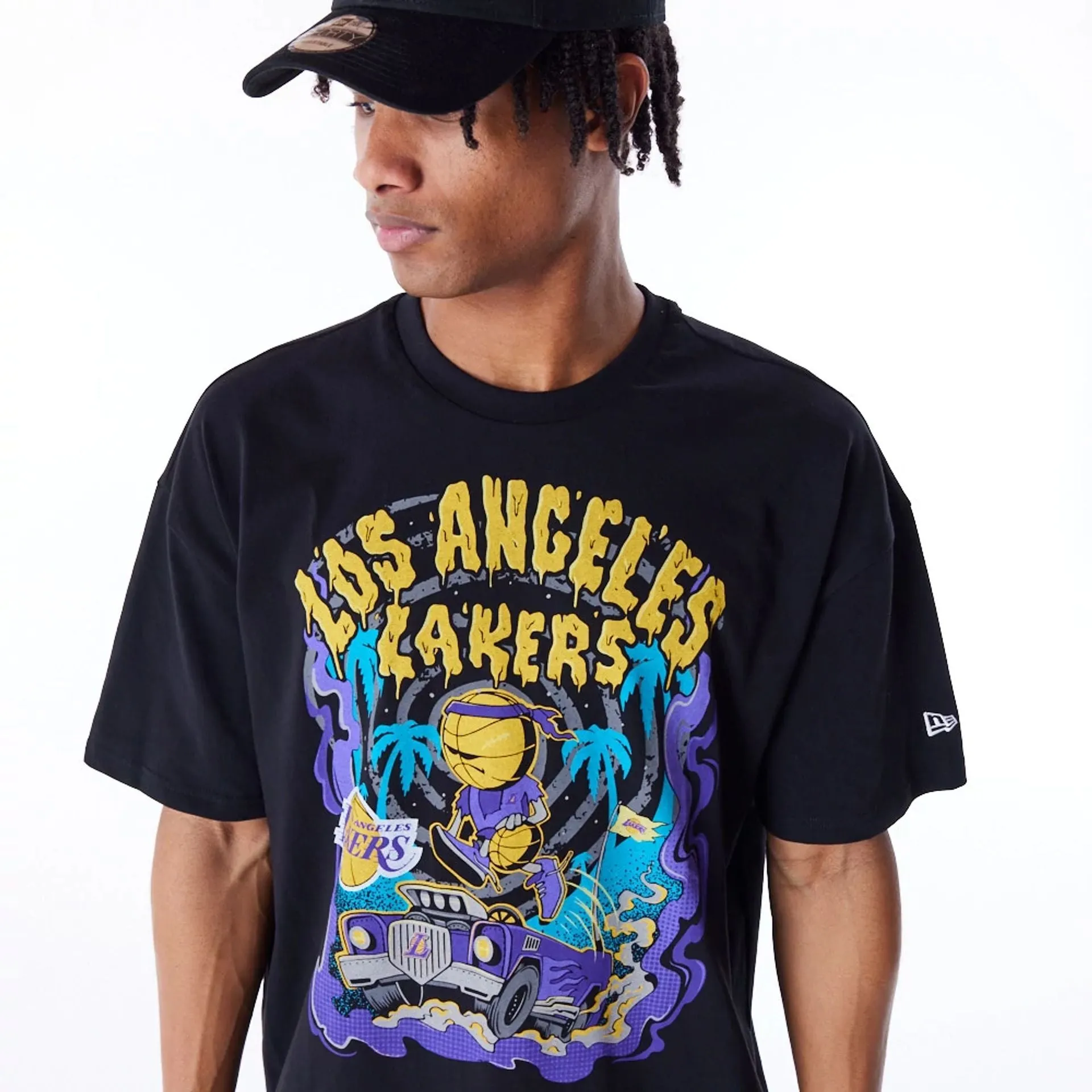 Camiseta Drop Shoulder LA Lakers Graphic